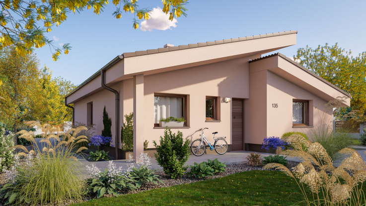 projekt domu BUNGALOW 135